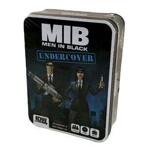MIB Men In Black Undercover Card Game Tin Storage Box Tokens Aliens IDW NEW